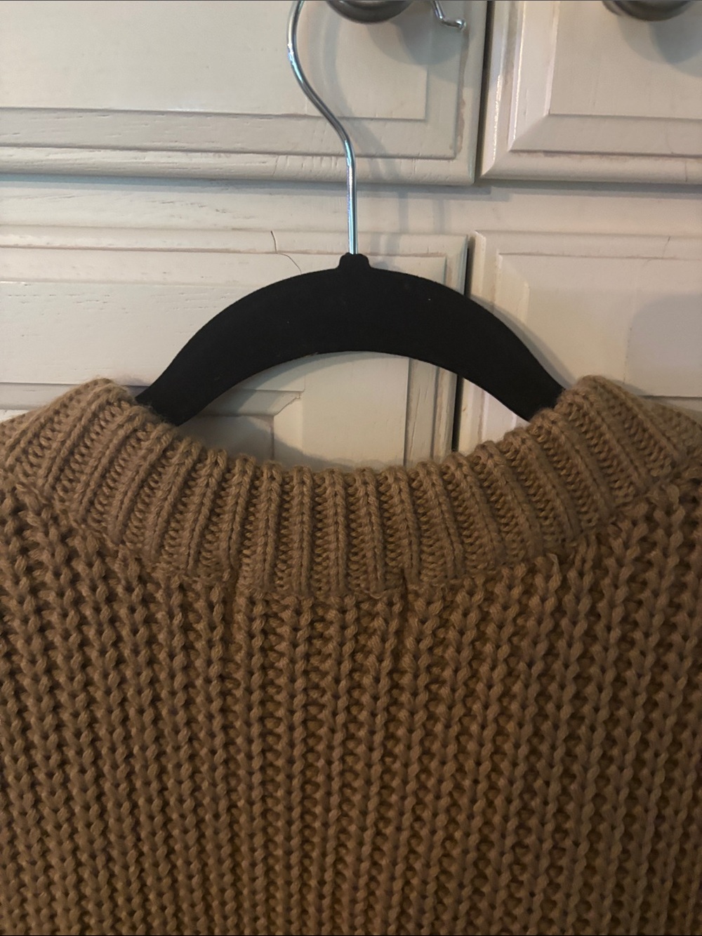 J.O.A. Chunky Sleeveless Knit Vest in Camel - Picture 11 of 13